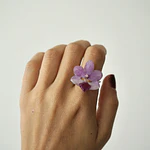 Anillo de Orquídea Rosada Natural Preservada | Cande Art
