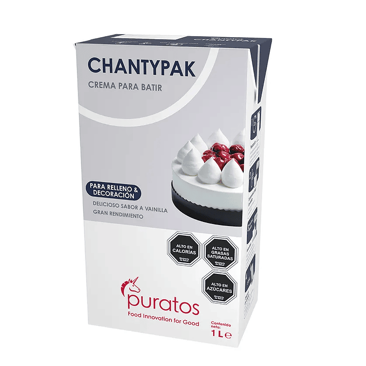 Crema vegetal para batir Chantypak 1L 1