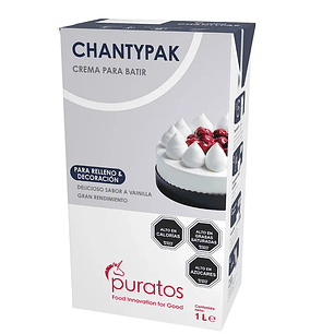 Crema vegetal para batir Chantypak 1L
