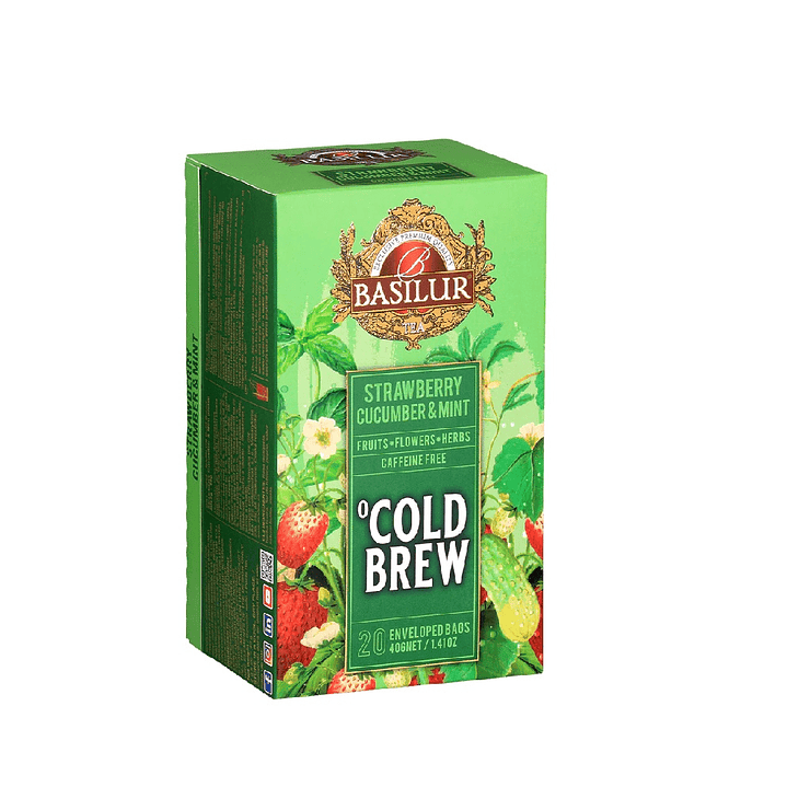 Cold Brew Strawberry Cucumber And Mint 20 Bolsas Basilurt 1