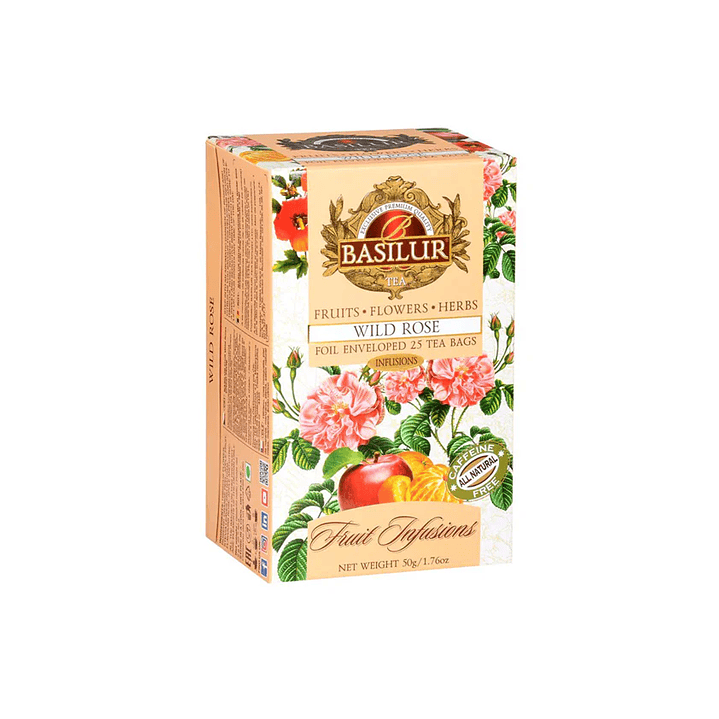 Te Wild Rose con Hibiscus y sabor Rosas 20 bolsas Basilur 1