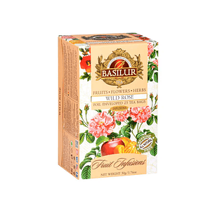 Te Wild Rose con Hibiscus y sabor Rosas 20 bolsas Basilur