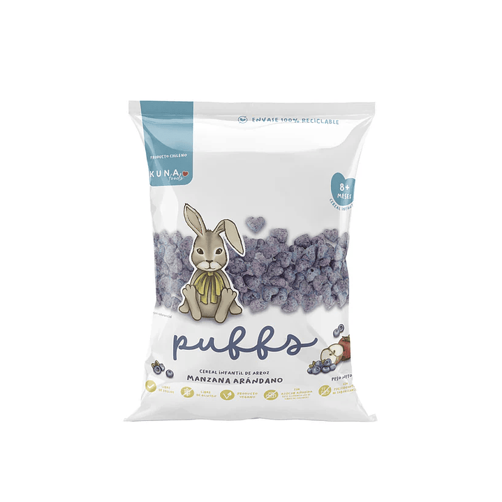 Puffs manzana arandano Kuna foods 1