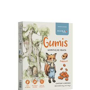 Caja Gumis Durazno Kuna foods 4 un