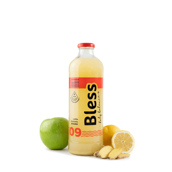 Jugo Limón, manzana y jengibre 300ml 1