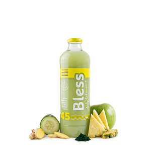 Jugo Pepino, espirulina, manzana, piña y jengibre 300 ml