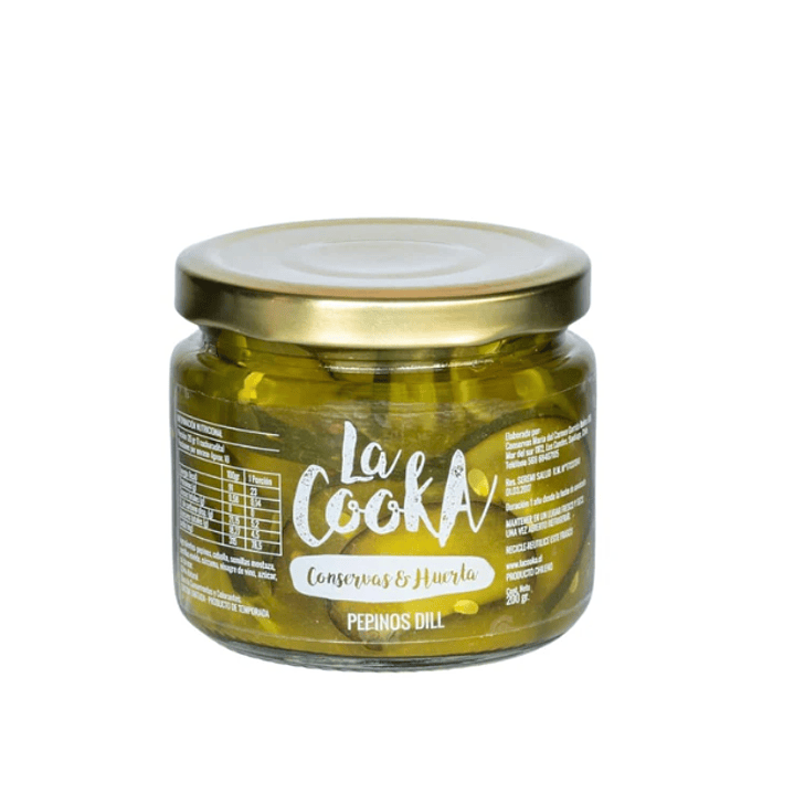 Pepinillos Dill 200g  La Cooka  1