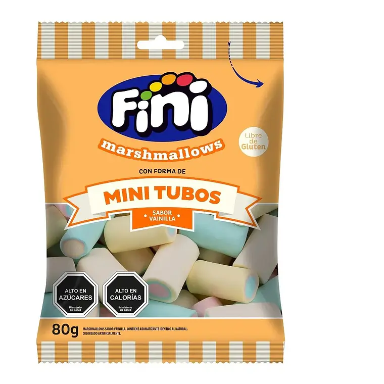 Fini Marshmallows  Mini Tubos 80g 1