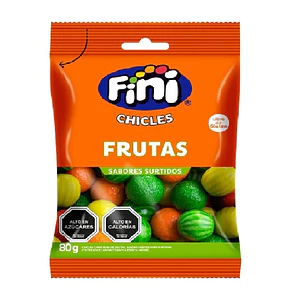 Fini Chicles Frutas 80g
