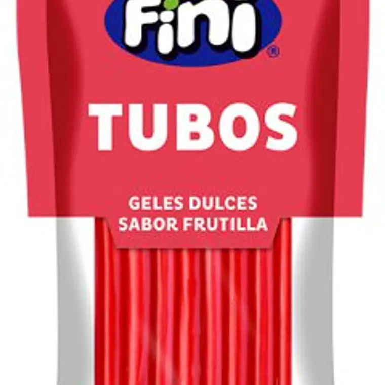 Fini Tubos Sabor Frutilla 80g 1