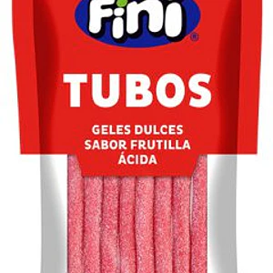 Fini Tubos Sabor Frutilla Ácida 80g