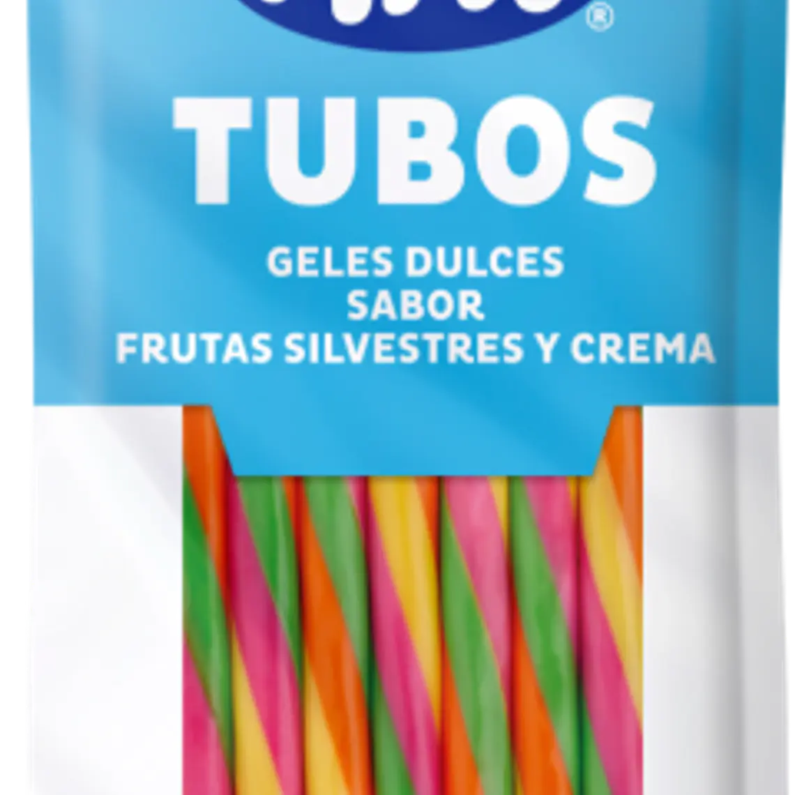 Fini Tubos  Sabor Frutas Silvestres y Crema  80g 1