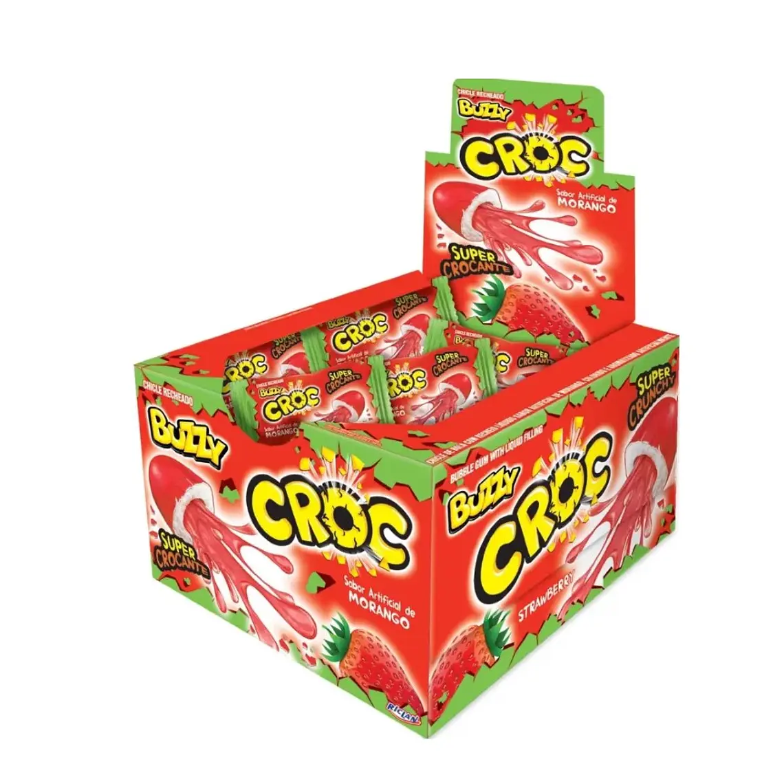Buzzy Croc Chicle Frutilla 1