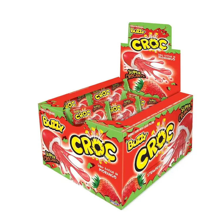Buzzy Croc Chicle Frutilla 1
