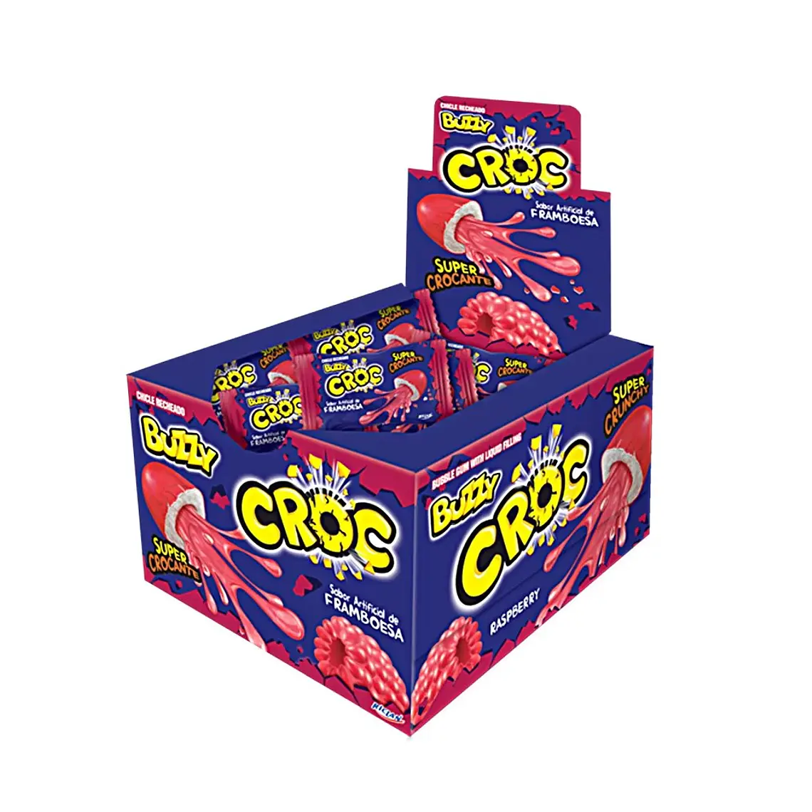 Buzzy Croc Chicle Frambuesa 1