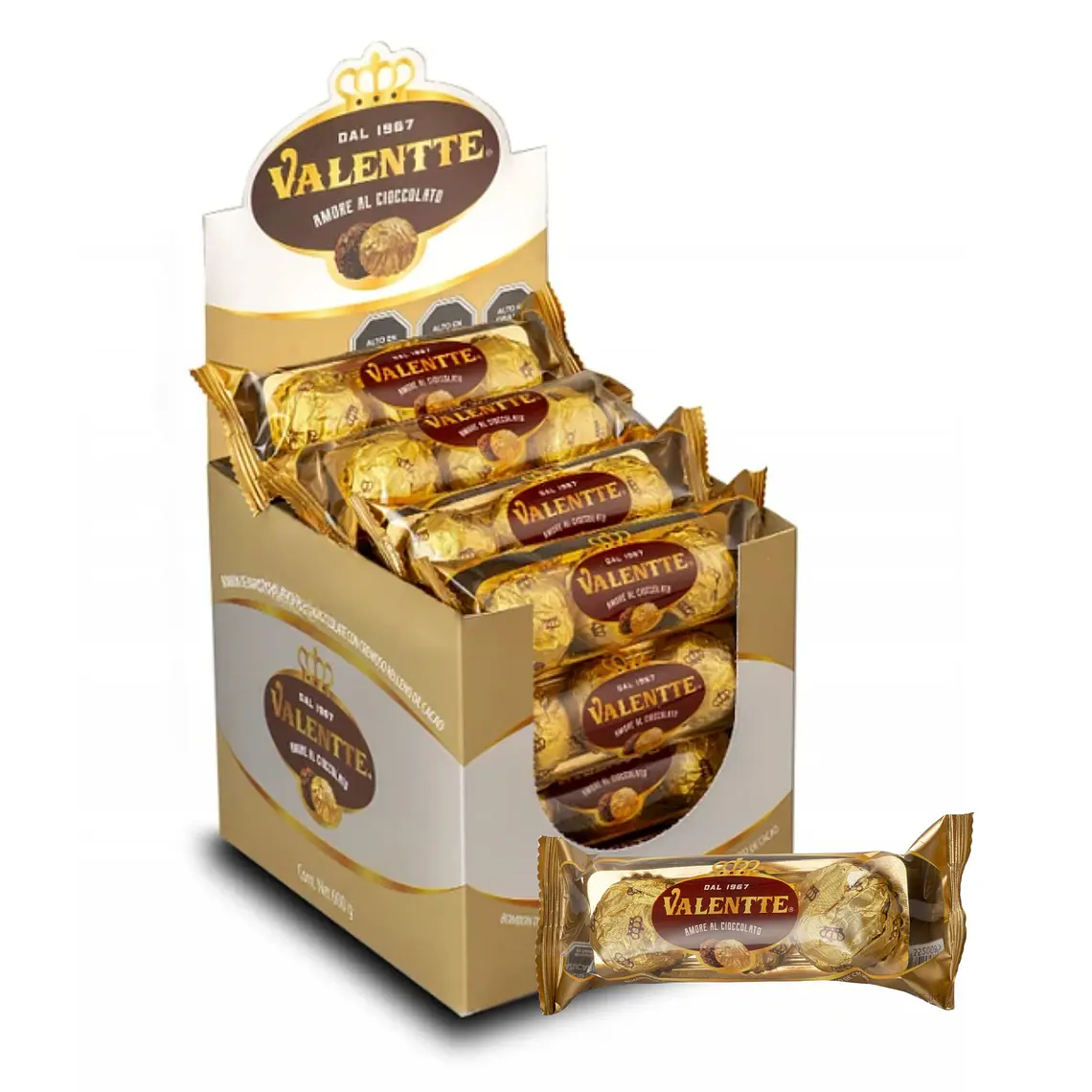 Bombón de Chocolate Amargo Valentte 1