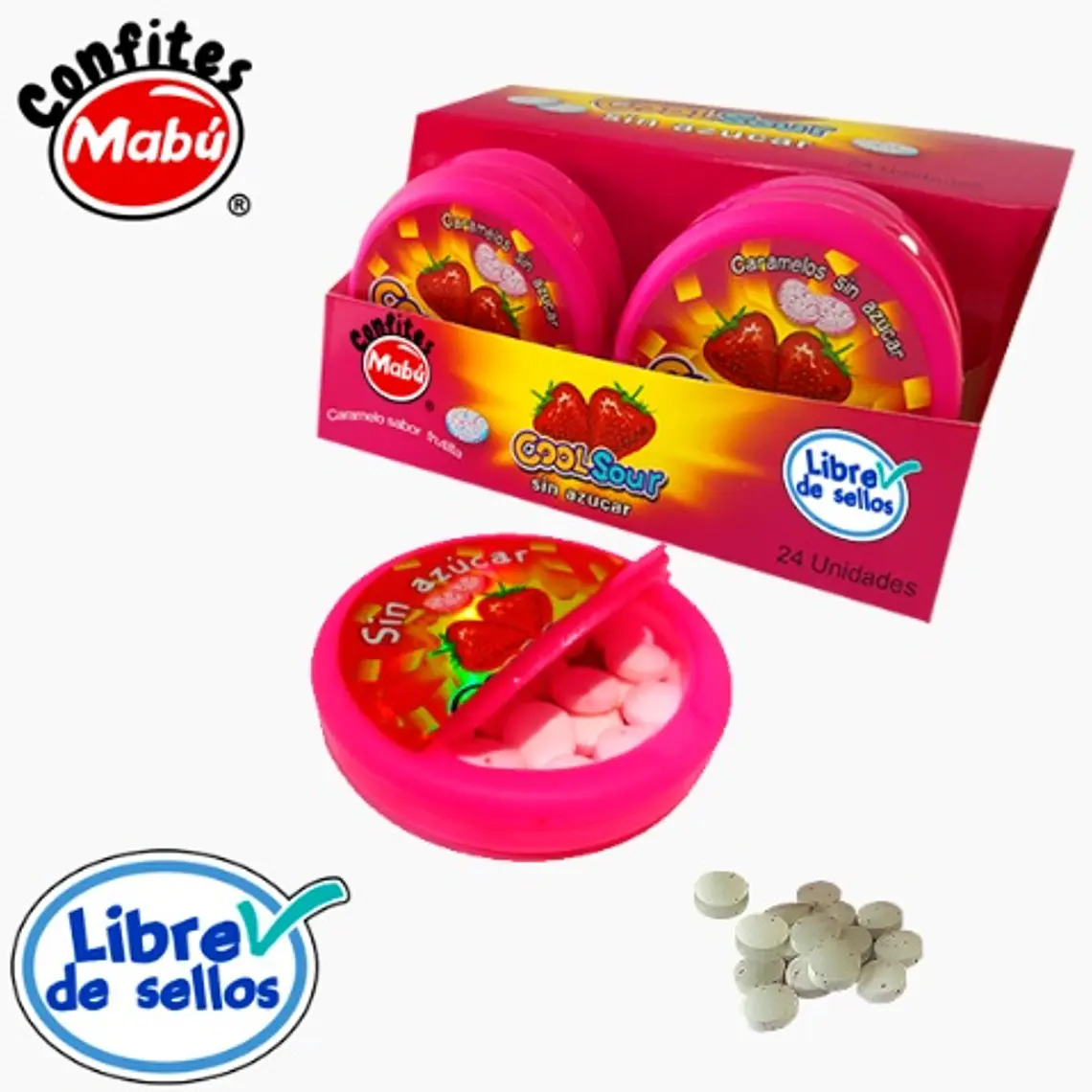 Cool Sour FRUTILLA 24 unidades 1