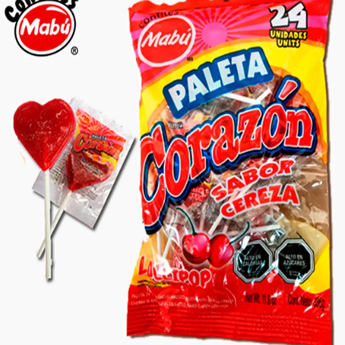 Paleta Corazón 24 unidades 1