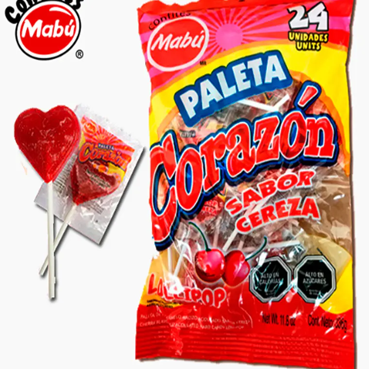 Paleta Corazón 24 unidades 1