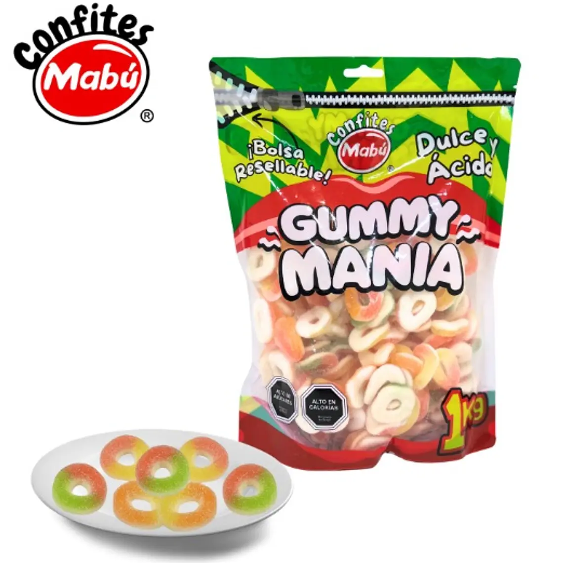 Gummy Mania - Aros Ácidos- 1