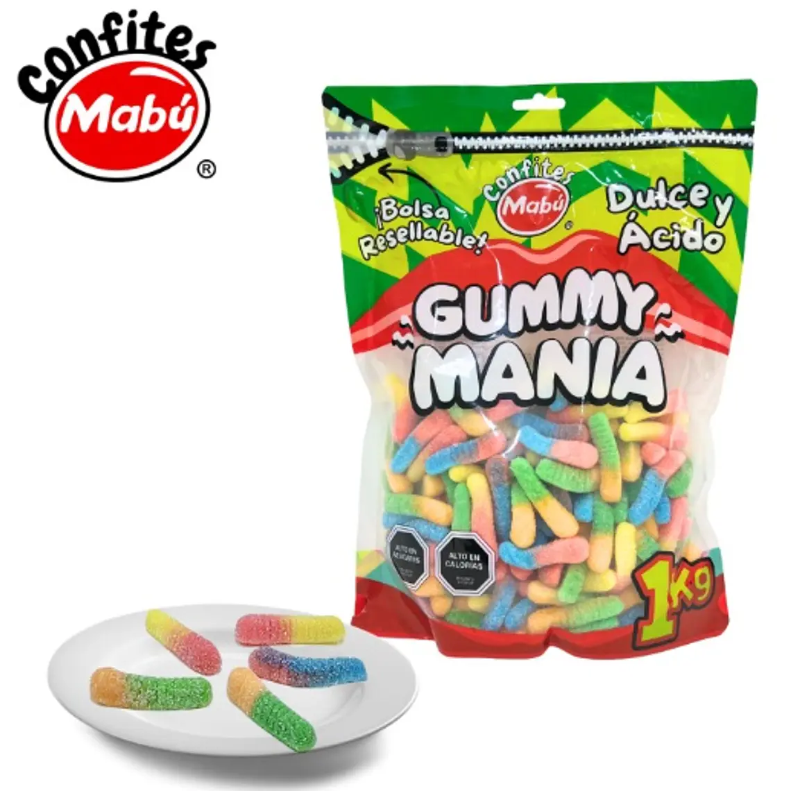 Gummy Mania - Gusanos Ácidos 1