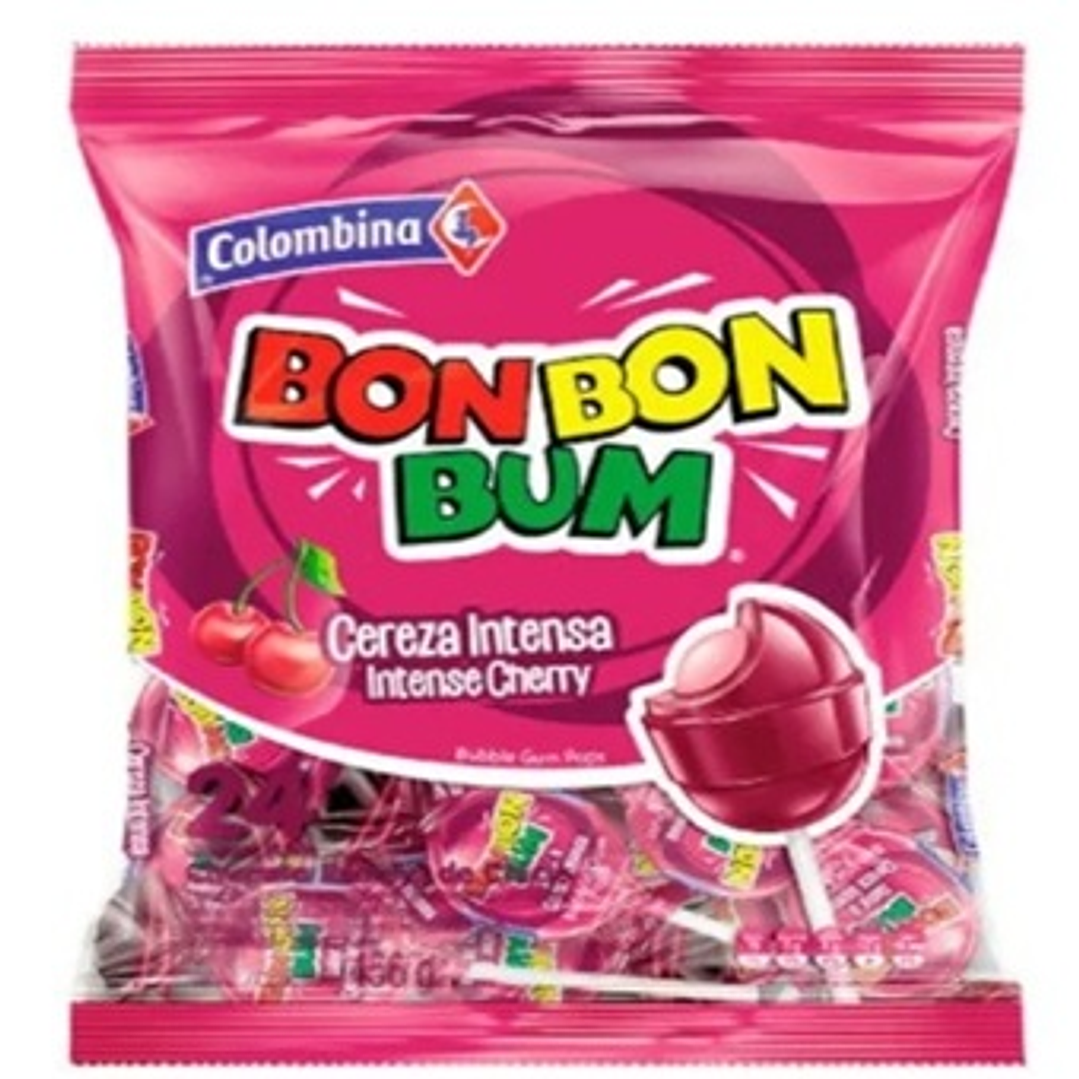Bon Bon Bum Sabor Cereza Intensa - Coyac´s (bolsa Con 24 Un) 1