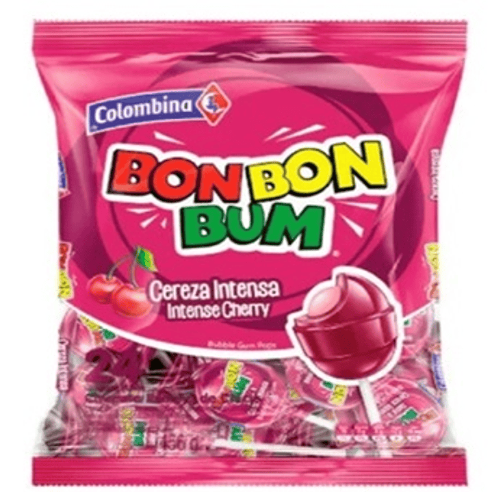 Bon Bon Bum Sabor Cereza Intensa - Coyac´s (bolsa Con 24 Un) 1