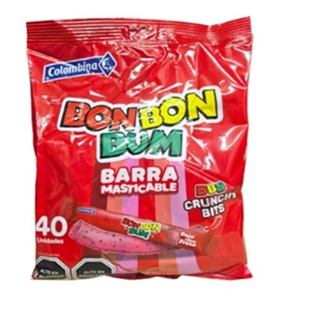 Masticable Bon Bon Bum sabor fresa 40 uds 1