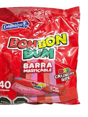 Masticable Bon Bon Bum sabor fresa 40 uds