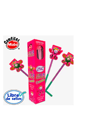 Popote de Dulce 40 unidades x display