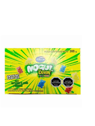 Gomita Mogul Extrem ácido dulce Ositos display 12 sobres