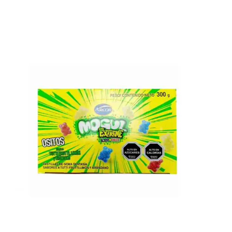 Gomita Mogul Extrem ácido dulce Ositos display 12 sobres 1