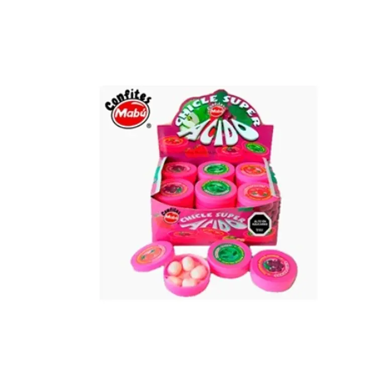 Chicle Super Acido 24 display 1