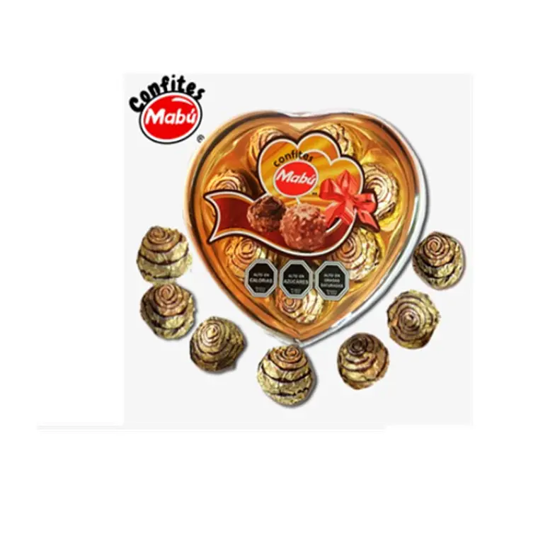 Bombón Corazón x 5 Dorado 1
