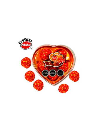 Bombón Corazón x 5 Rojo