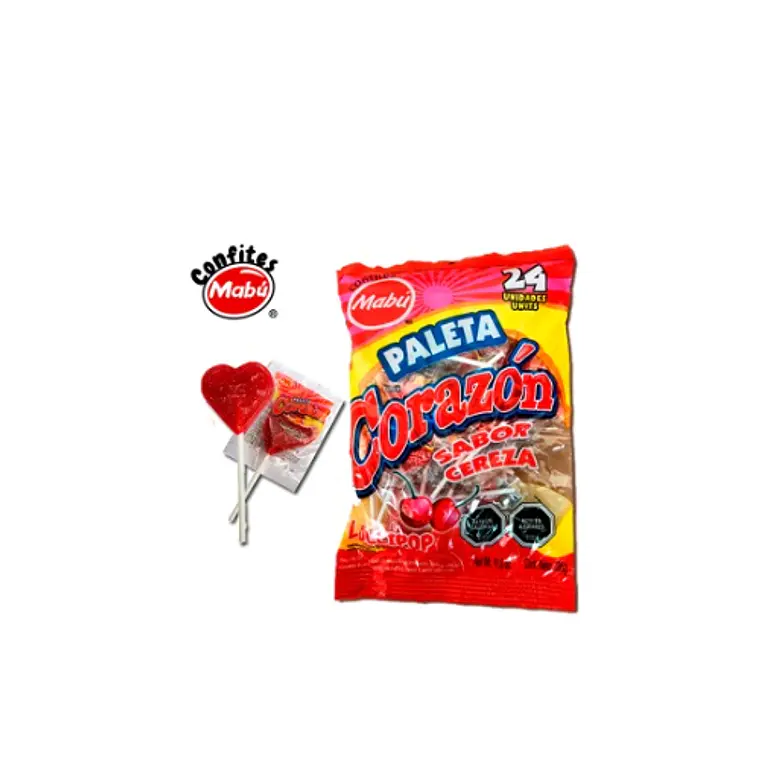 Paleta Corazón 24 unidades 1