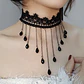 Choker Encaje con cadenas en cascadas - Miniatura 2