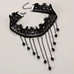 Choker Encaje con cadenas en cascadas - Miniatura 1