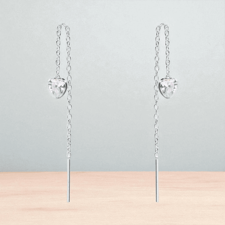 Aros Cadena con Corazón  3