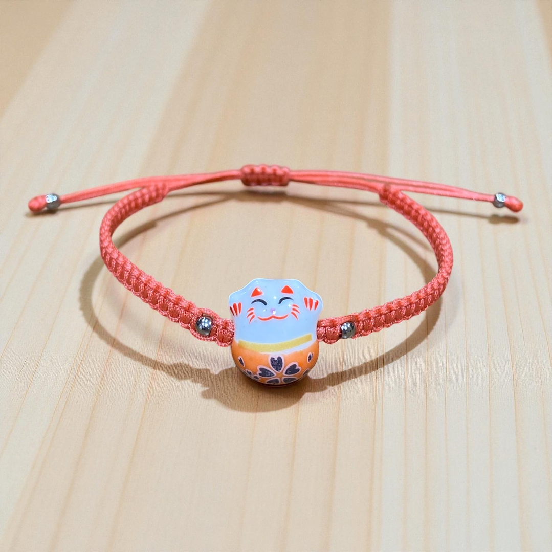 Pulsera Roja Maneki Neko 2