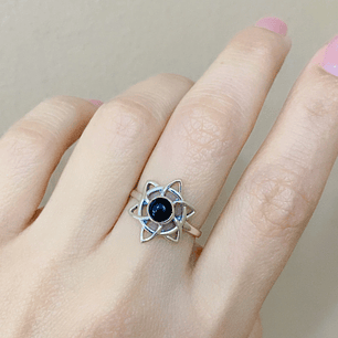 Anillo Estrella Ónix 