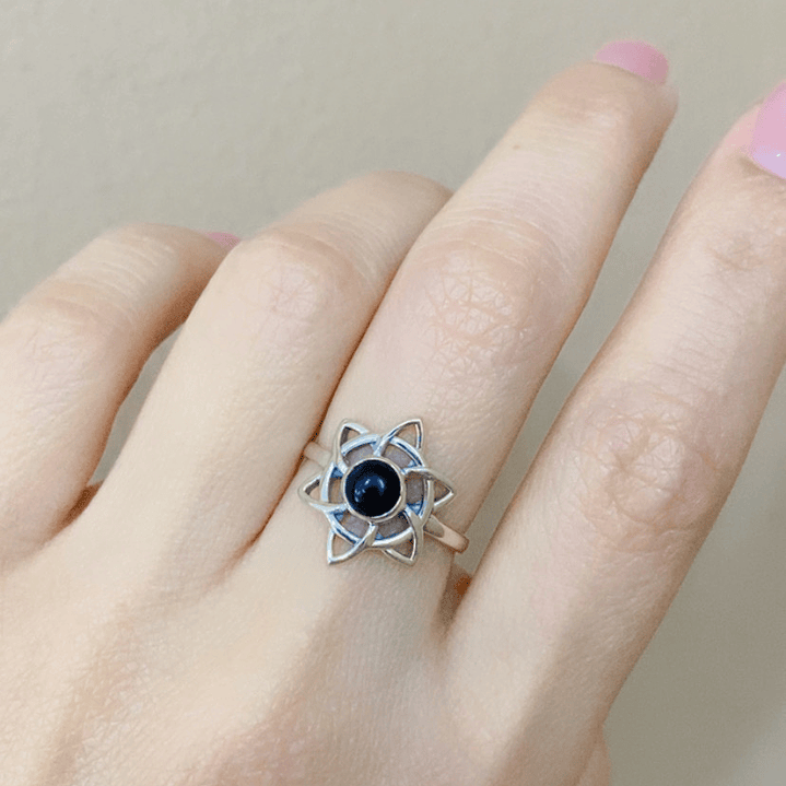 Anillo Estrella Ónix  1