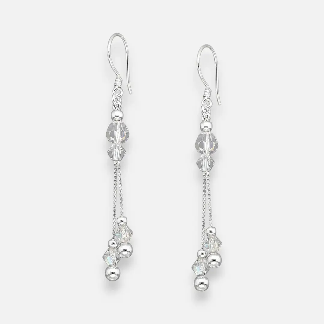 Aro Esferas Cristales Hecho con Swarovski® Tornasol 1