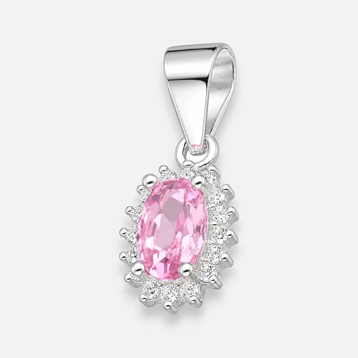 Colgante Mini Lady Circón Rosa Francia 1