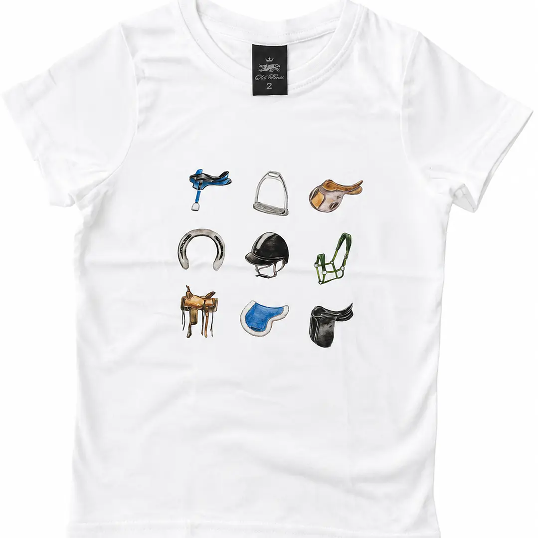 Polera Blanca Niño Niña - Artículos de Equitación 2