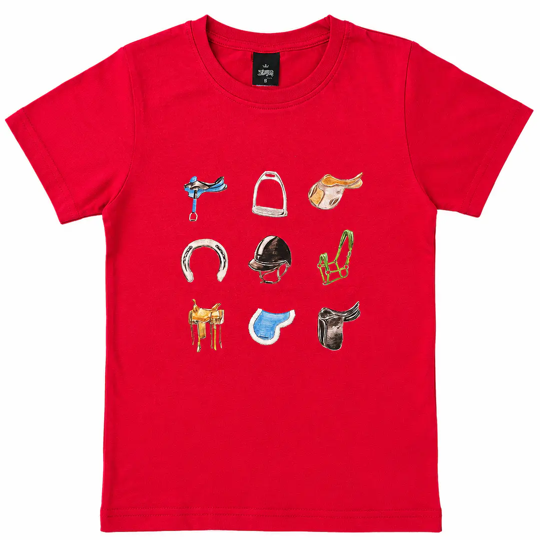 Polera Roja Niño Niña - Artículos de Equitación 2