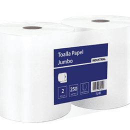 Pack 2 Rollos Toalla Papel 250 Mts.