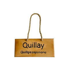 Letrero de madera Quillay