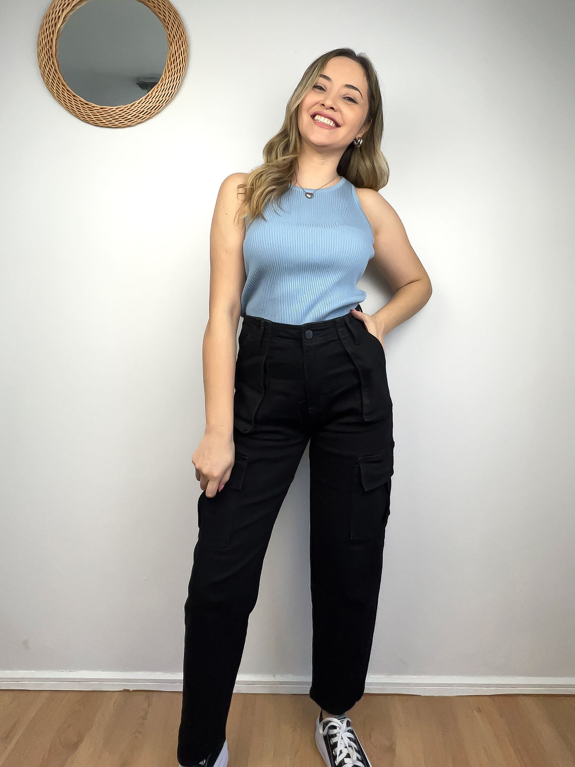 Jeans cargo skinny 1