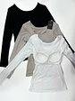 Polera manga larga con sosten - Miniatura 2